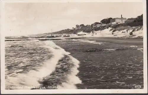 AK Mer Baltiquebad Henkenhagen Plage Feldpost, couru 1941