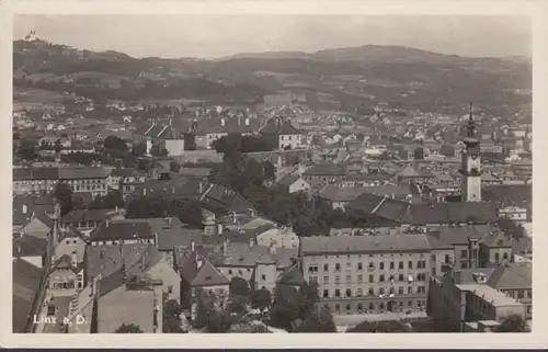 AK Linz a.d. Danube Vue totale, couru en 1942