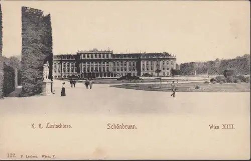 AK Wien Schönbrunn Lustschloss, inachevé