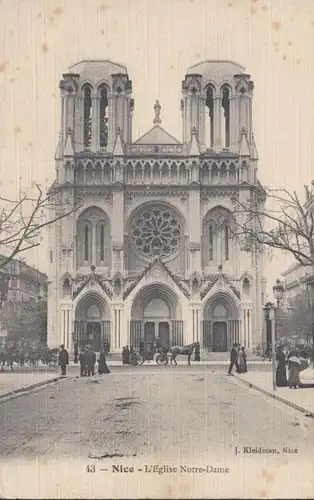 CPA Nice Église Notre Dame, non circulé