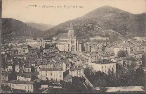 CPA Signes-les-Bains Vue générale et la Banque de France, circulé 1920