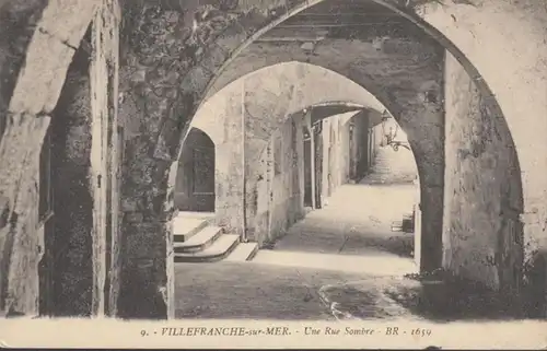 CPA Villefranche-sur-Mer Une Rue Sombre, circulé 1910