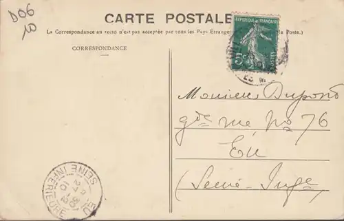 CPA Villefranche-sur-Mer Une Rue Sombre, circulé 1910