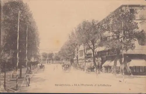 CPA Draguignan Ed de l'Esplanade et la Préfecture, non circulaire