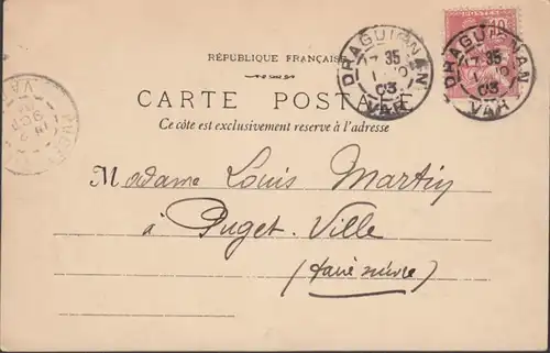 CPA Draguignan La Préfecture, circulé 1903