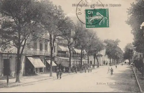 CPA Draguignan Boulevard de l'Esplanade, circulé 1912