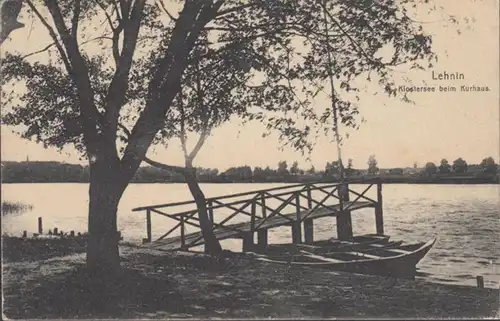 AK Lehnin Klostersee beim Kurhaus, gelaufen 1918