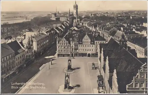 AK Wittenberg Blick von der Stadtkirche, ungelaufen