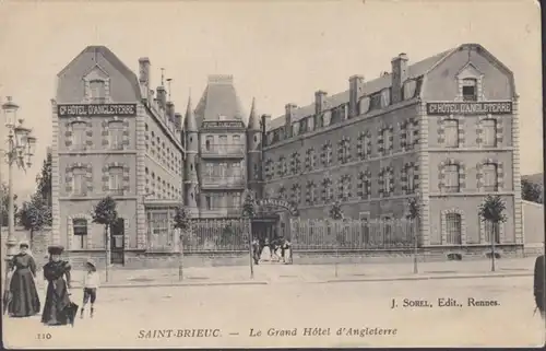 CPA Saint Brieuc Le Grand Hôtel d'Angleterre, non circulaire