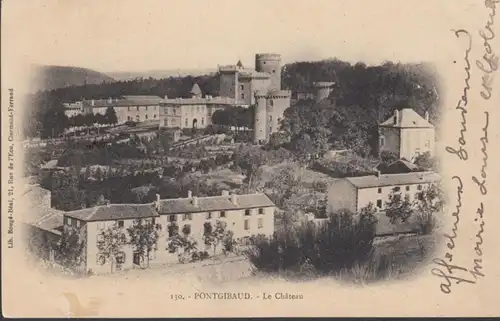 CPA Pontgibaud Le Château, circulé 1903