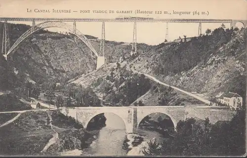 CPA Pont Viaduc de Garabit, circulé 1904