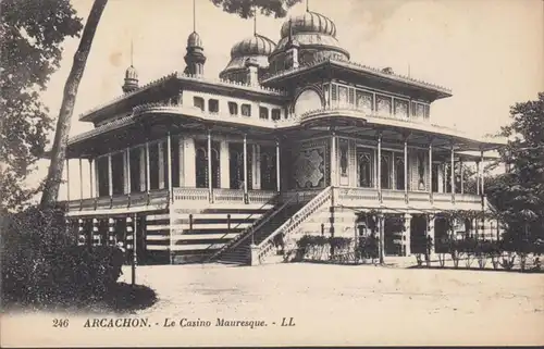 CPA Arcachon Le Casino Mauresque, non circulé