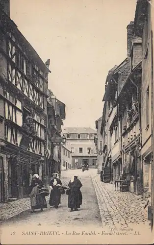 CPA Saint-Brieuc La Rue Fardel, non circulé