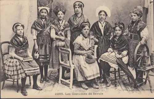 CPA Les Costumes de Savoie, circulé 1913
