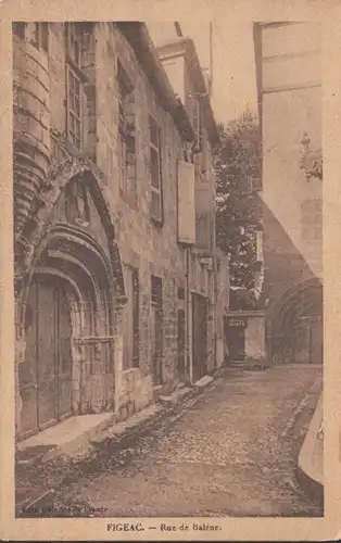 CPA Figeac Rue de Balène, non circulé