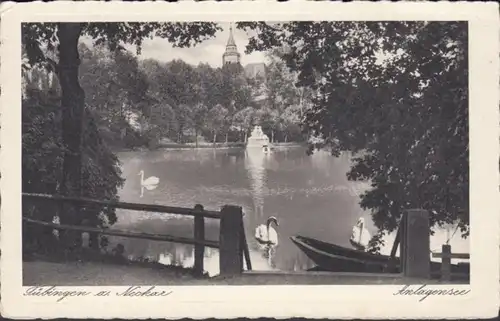 AK Tübingen am Neckar Anlagensee, gelaufen 1931