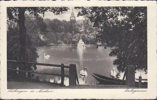 AK Tübingen au lac de Neckar, couru en 1931