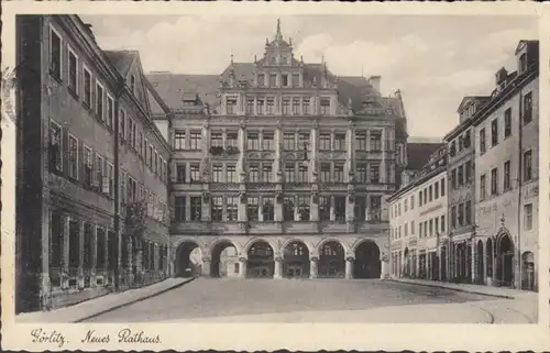 AK Görlitz Neues Rathaus, gelaufen 1937
