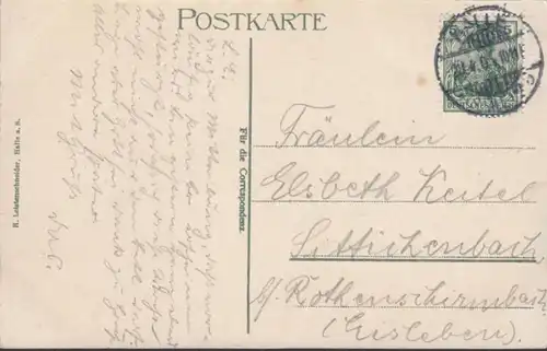 AK Halle a.d. Saale Burg Giebichenstein, gelaufen 190?