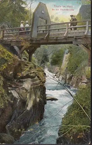 AK Thale An der Teufelsbrücke, ungelaufen