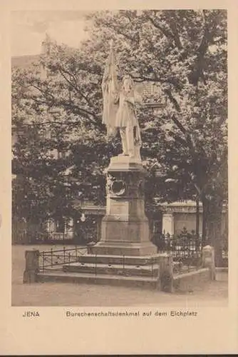 Monument de la ville de Jena AK sur la place de l'élan, incurable