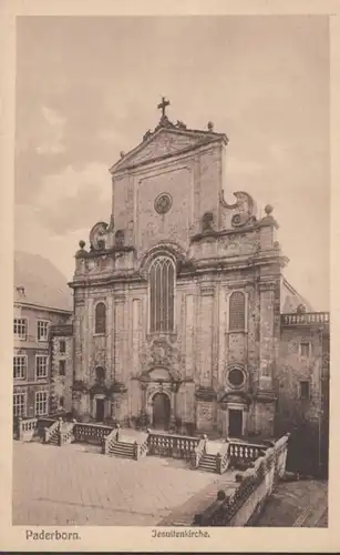 AK Paderborn Église jésuite, incurvée