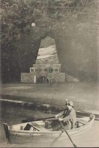 AK Leopoldshall, Salzbergwerg, Obelisk im Festraum, gelaufen 1910