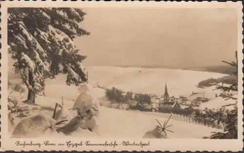 AK Rechenberg Bienenmühle Sommerfrische Wintersport, gelaufen 1942