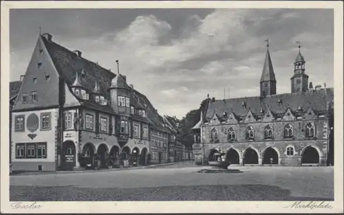 AK Goslar Marktplatz, ungelaufen