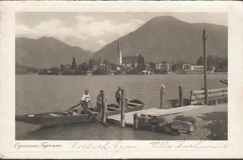 AK Egern am Tegernsee Teilansicht, gelaufen 1932