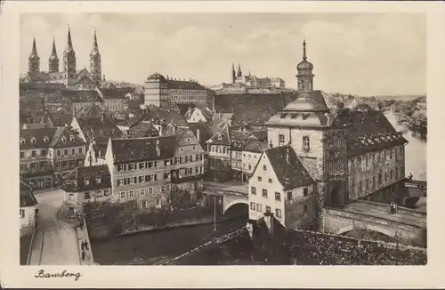 AK Bamberg Vue de la ville, couru en 1942