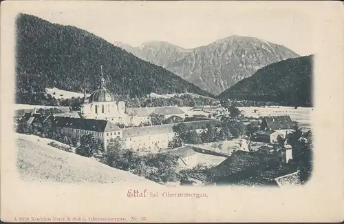 AK Ettal bei Oberammergau, ungelaufen