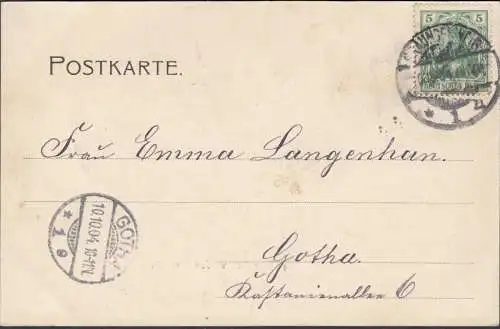 AK Braunschweig Burg Dankwarderode mit Dom, gelaufen 1904