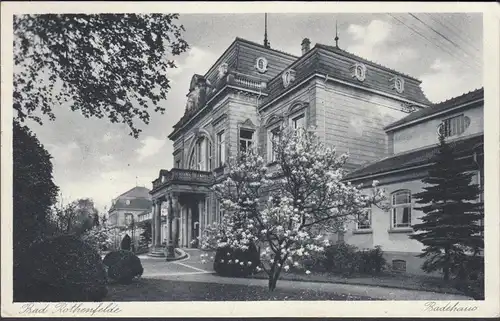 AK Bad Rothenfelde Badehaus, gelaufen 1942