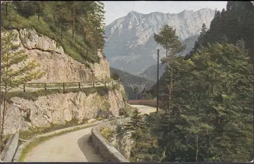 AK Bad Reichenhall Mauthäuslweg gegen die Reiteralpe, gelaufen 1925
