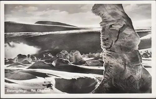 AK Montagnes géantes au fond de l'Elbe, couru en 1943