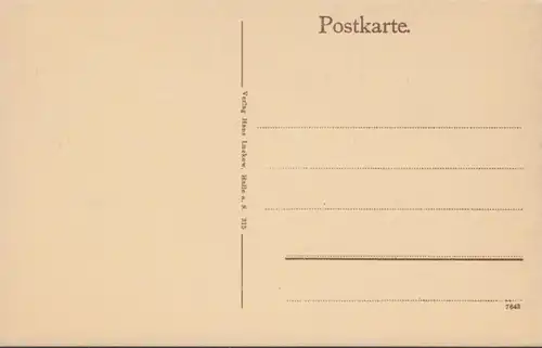 AK Halle Moritzburg Westseite, ungelaufen