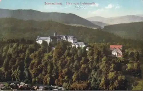 AK Schwarzburg Blick vom Helenensitz, ungelaufen