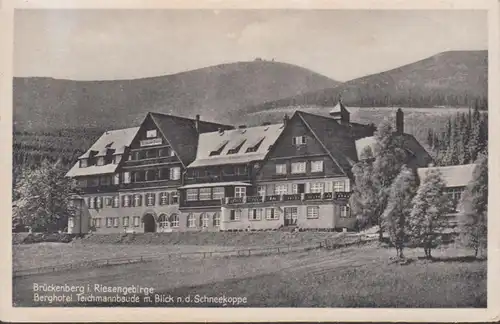 AK Brückenberg Berghotel Teichmannbaude, ungelaufen