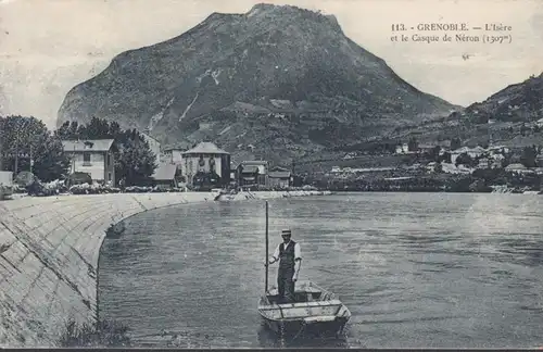 AK Grenoble L'Isère et le Casque de Néron, couru en 1931