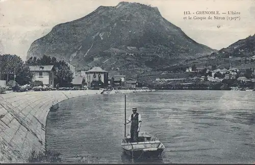 AK Grenoble L'Isère et le Casque de Néron, gelaufen 1931