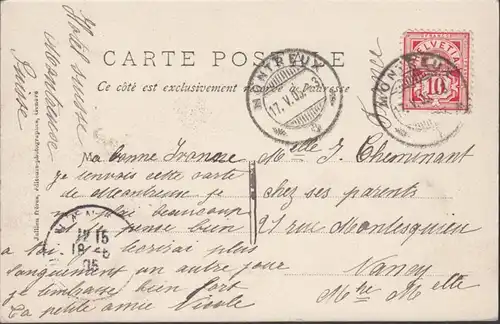 CPA Les Mouettes à Montreux, circulé 1905