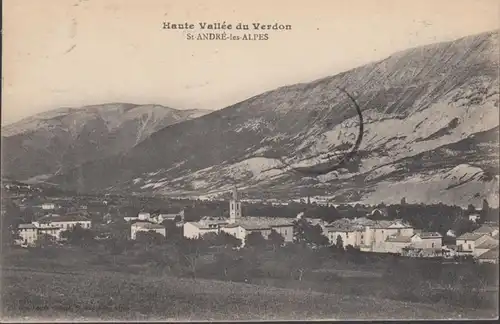 CPA Saint-André-les-Alpes Vue générale, circulé  1922