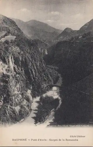 CPA Pont d'Auris Gorges de la Romanche, non circulé