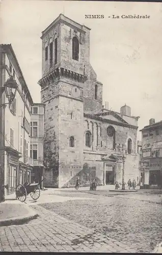CPA Nimes La Cathedrale, circulé 1914