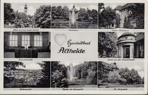 AK Herzheilbad Altheide Multi-image Eglise Kurhaus Badhaus, couru 1939