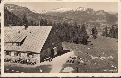 AK Oberstdorf Seealpe Feldpost, gelaufen 1941