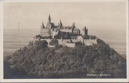 AK Burg Hohenzollern, gelaufen 1928
