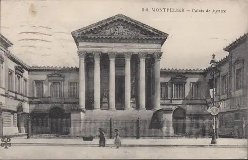 CPA Montpellier Palais de Justice, circulé 1934