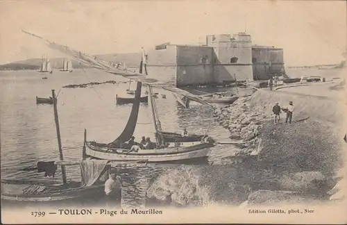 CPA Toulon Plage du Mourillon, non circulaire